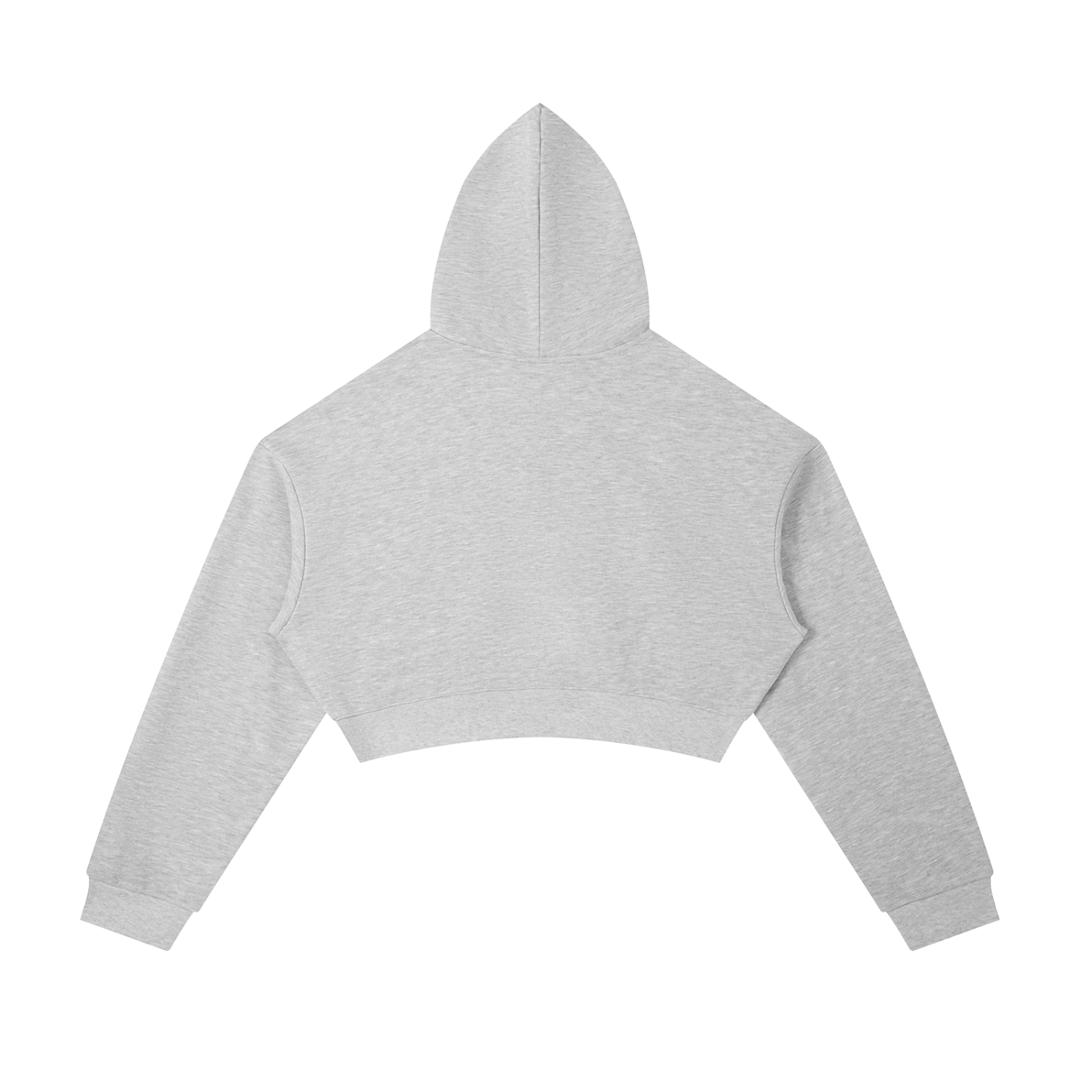 AlleyMutt Light Cropped Zip-Up Hoodie