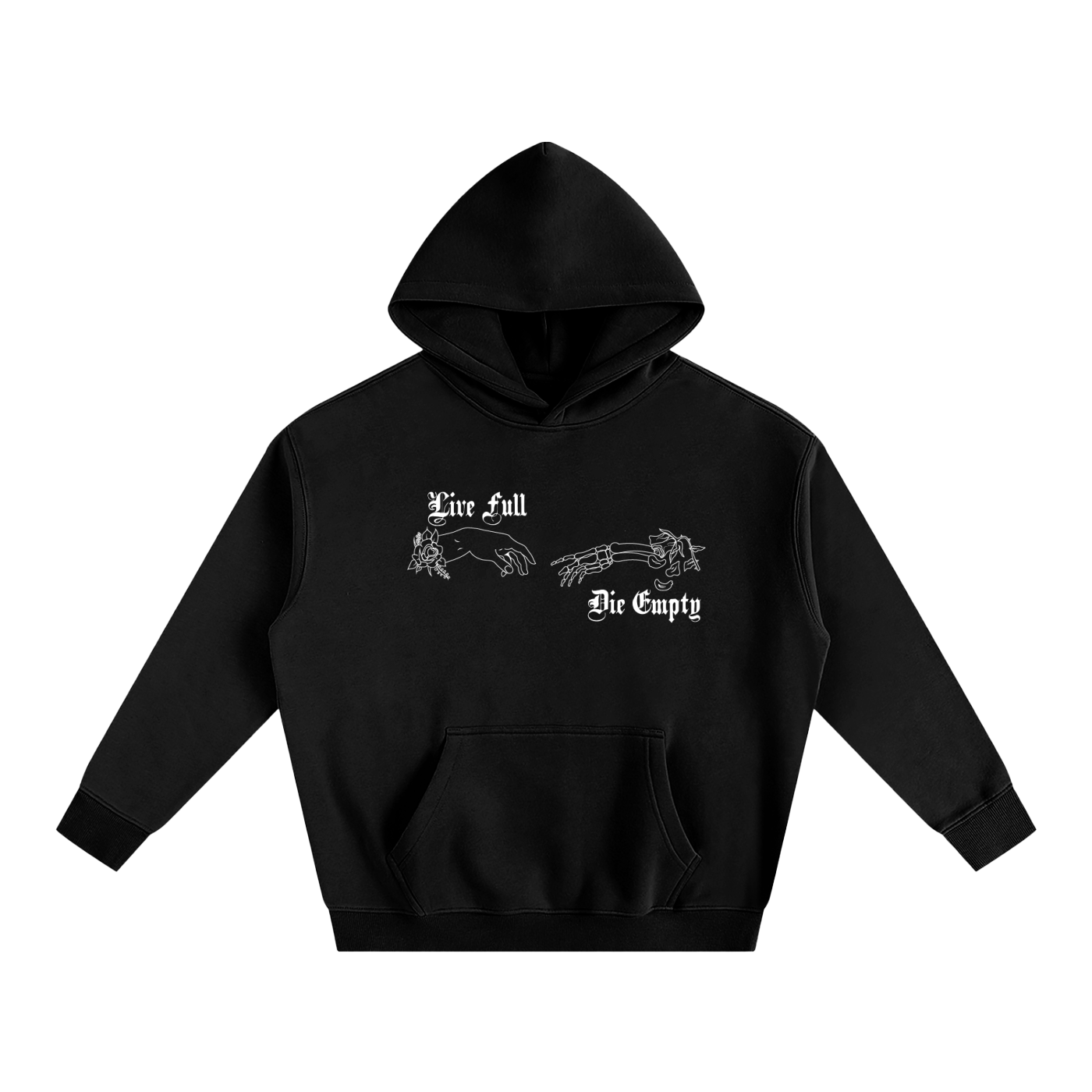 Live Full Die Empty Oversize Hoodie