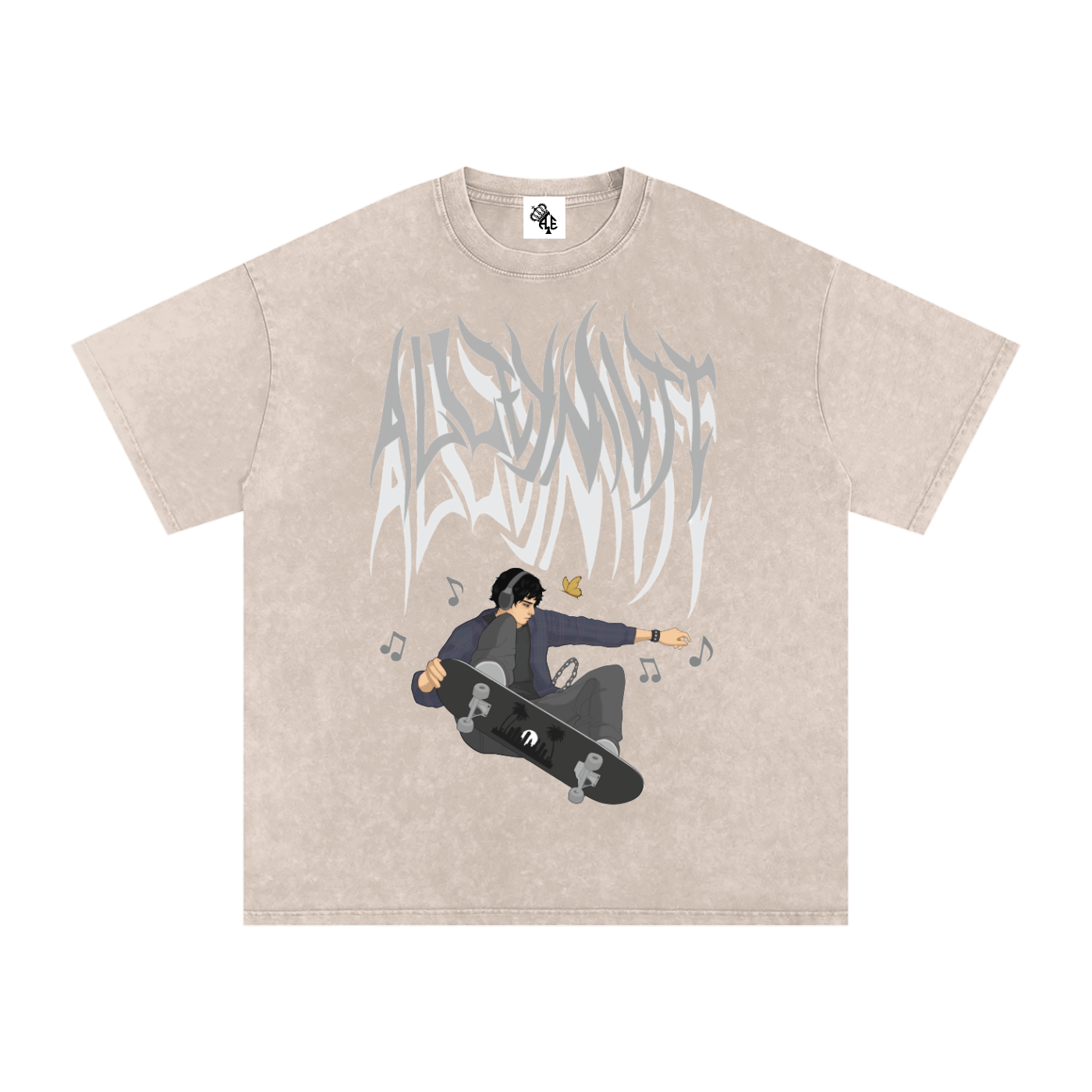 AlleyMutt Washed Cotton Tee