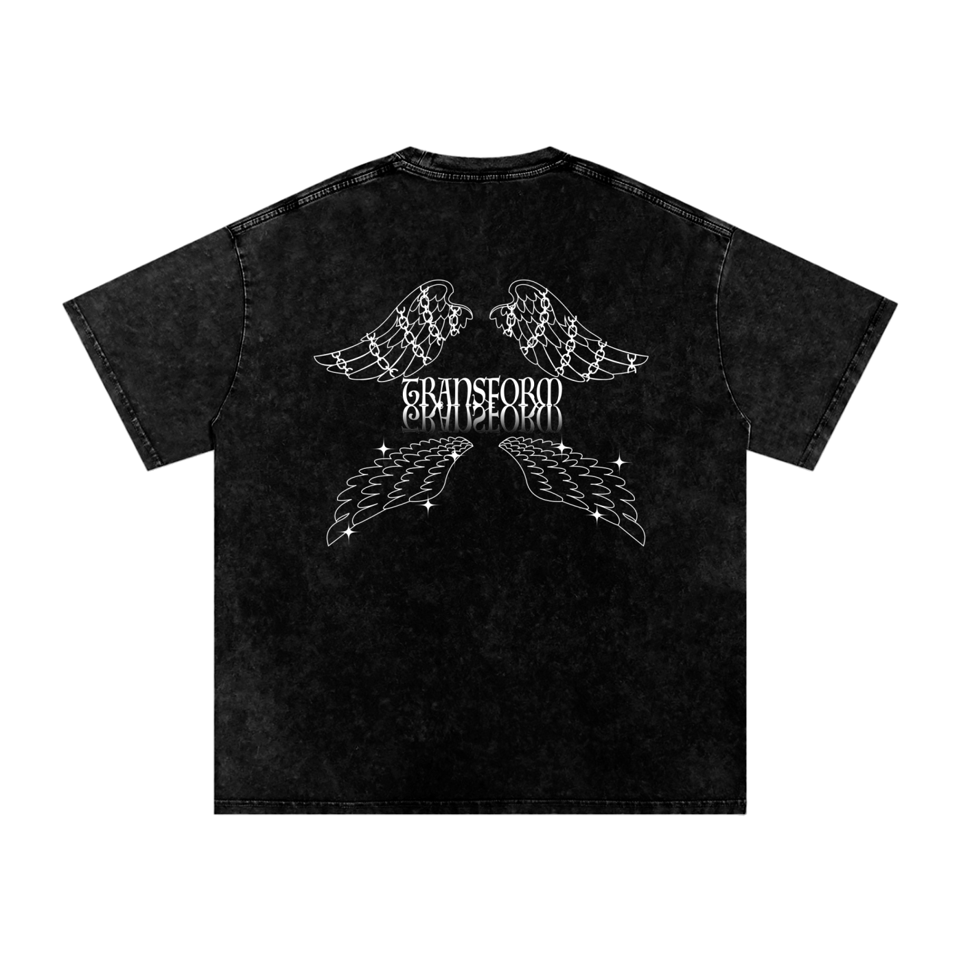 Transform Dark Washed Oversized Cotton Tee