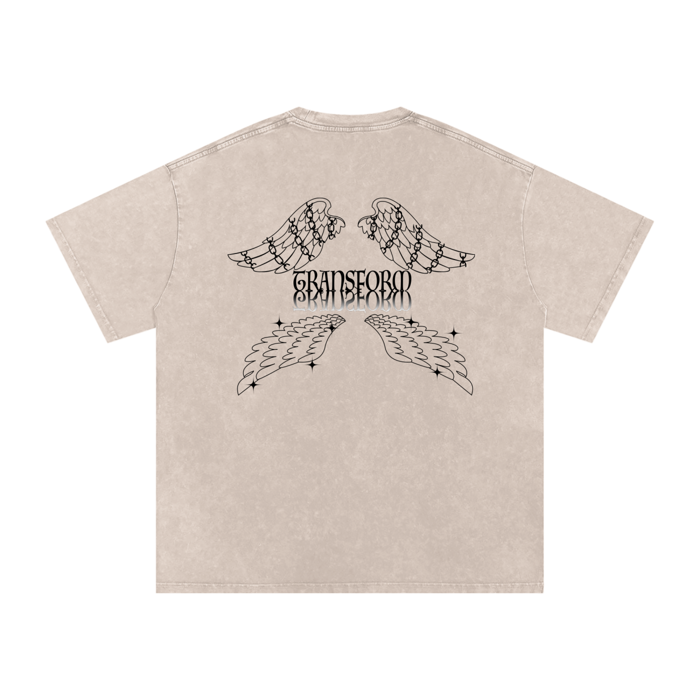 Transform Light Washed Oversized Cotton Tee