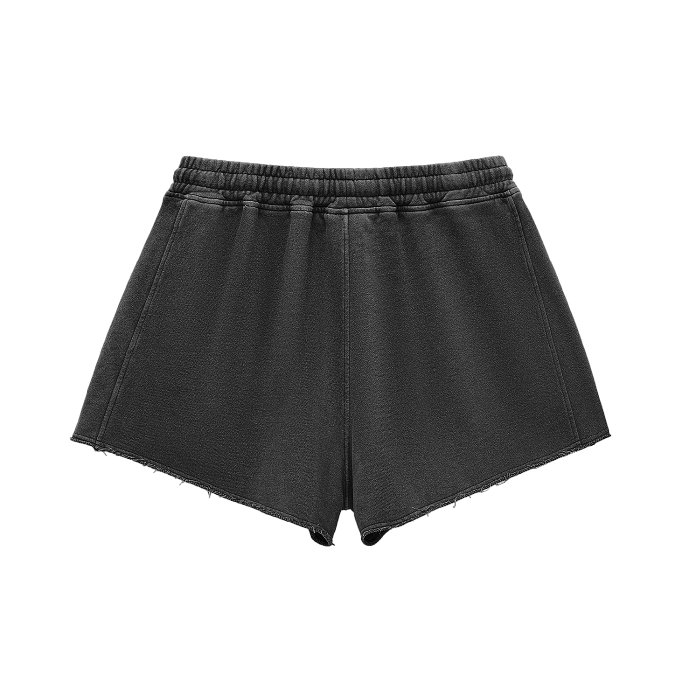 Ace Washed Raw Edge Drawstring Shorts