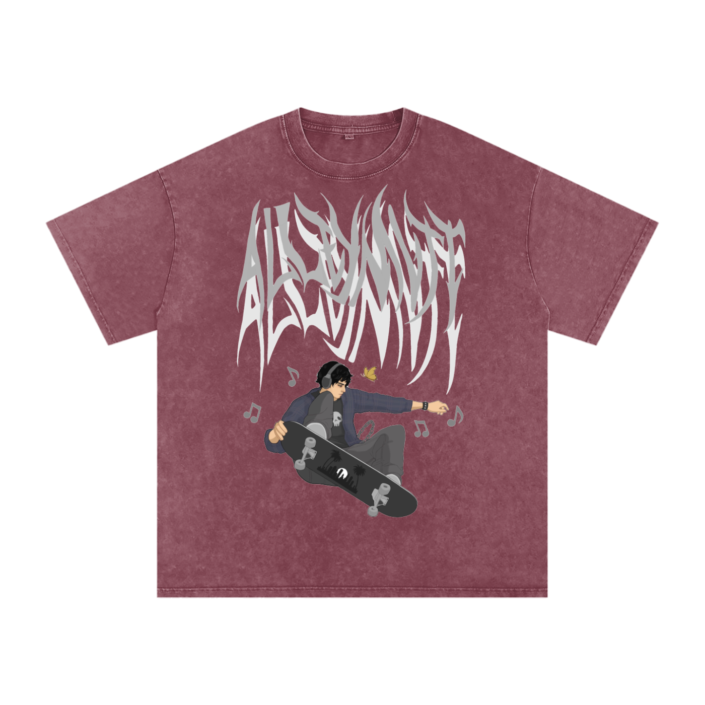 AlleyMutt Washed Cotton Tee