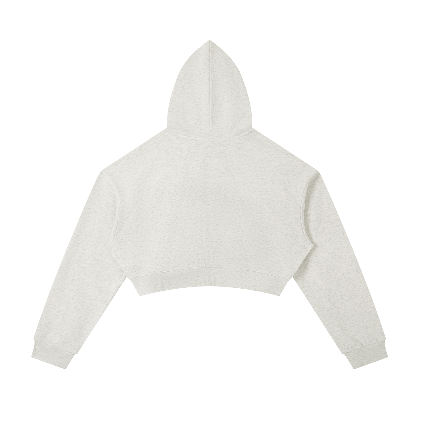 AlleyMutt Light Cropped Zip-Up Hoodie