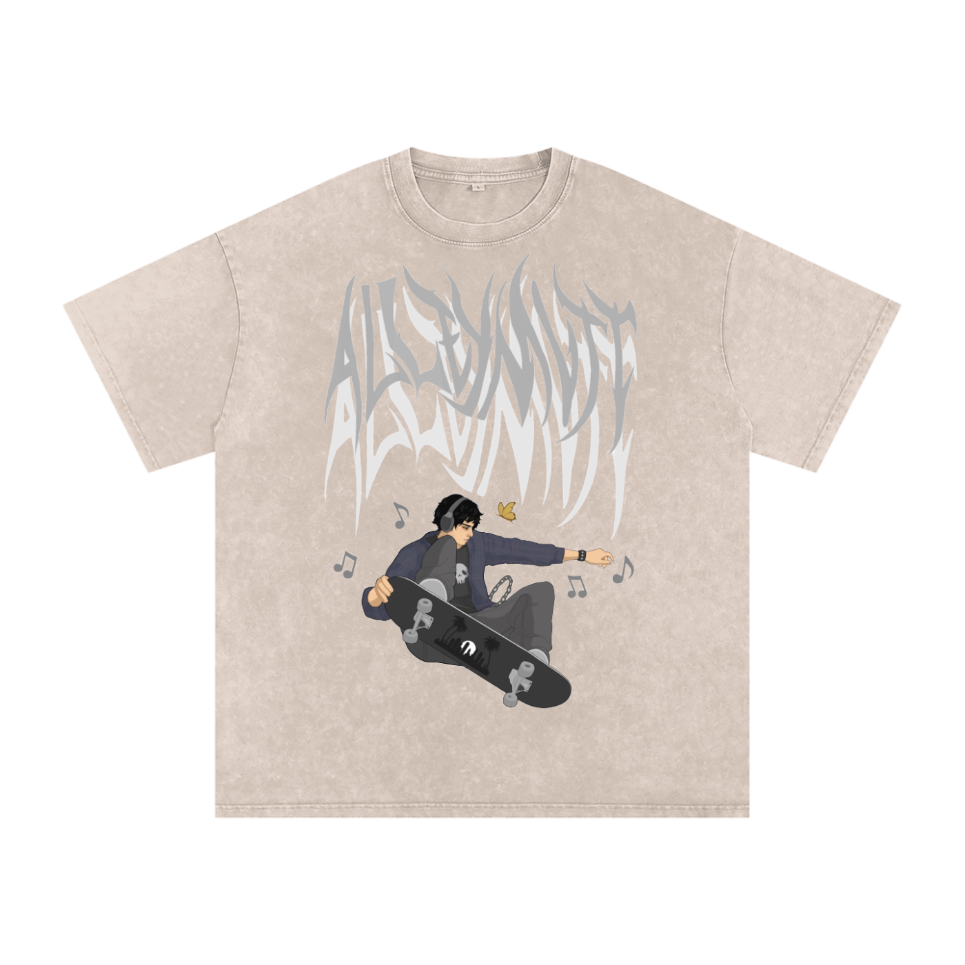 AlleyMutt Washed Cotton Tee